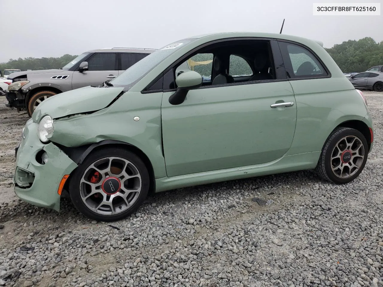 2015 Fiat 500 Sport VIN: 3C3CFFBR8FT625160 Lot: 54494104