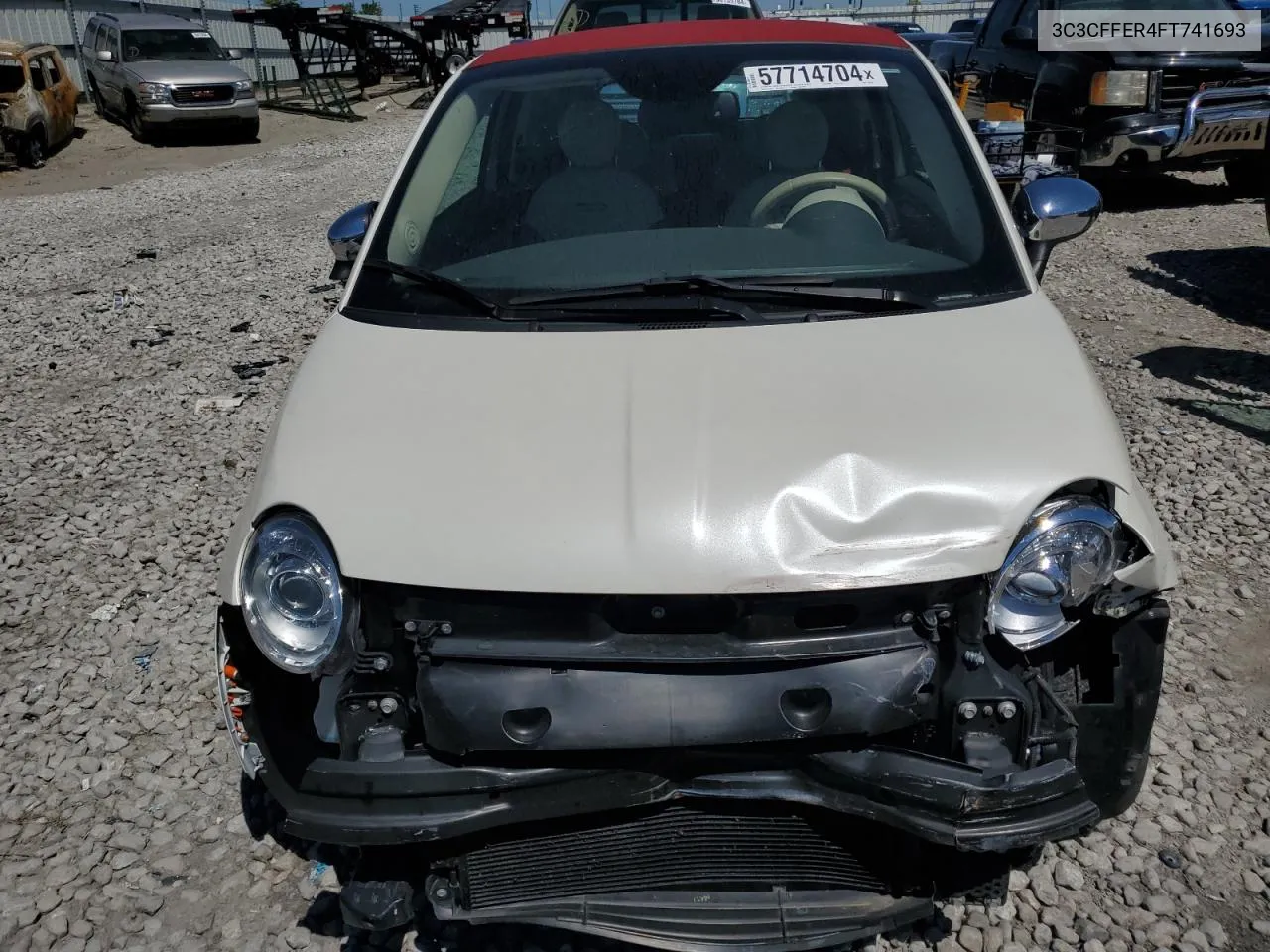 3C3CFFER4FT741693 2015 Fiat 500 Lounge