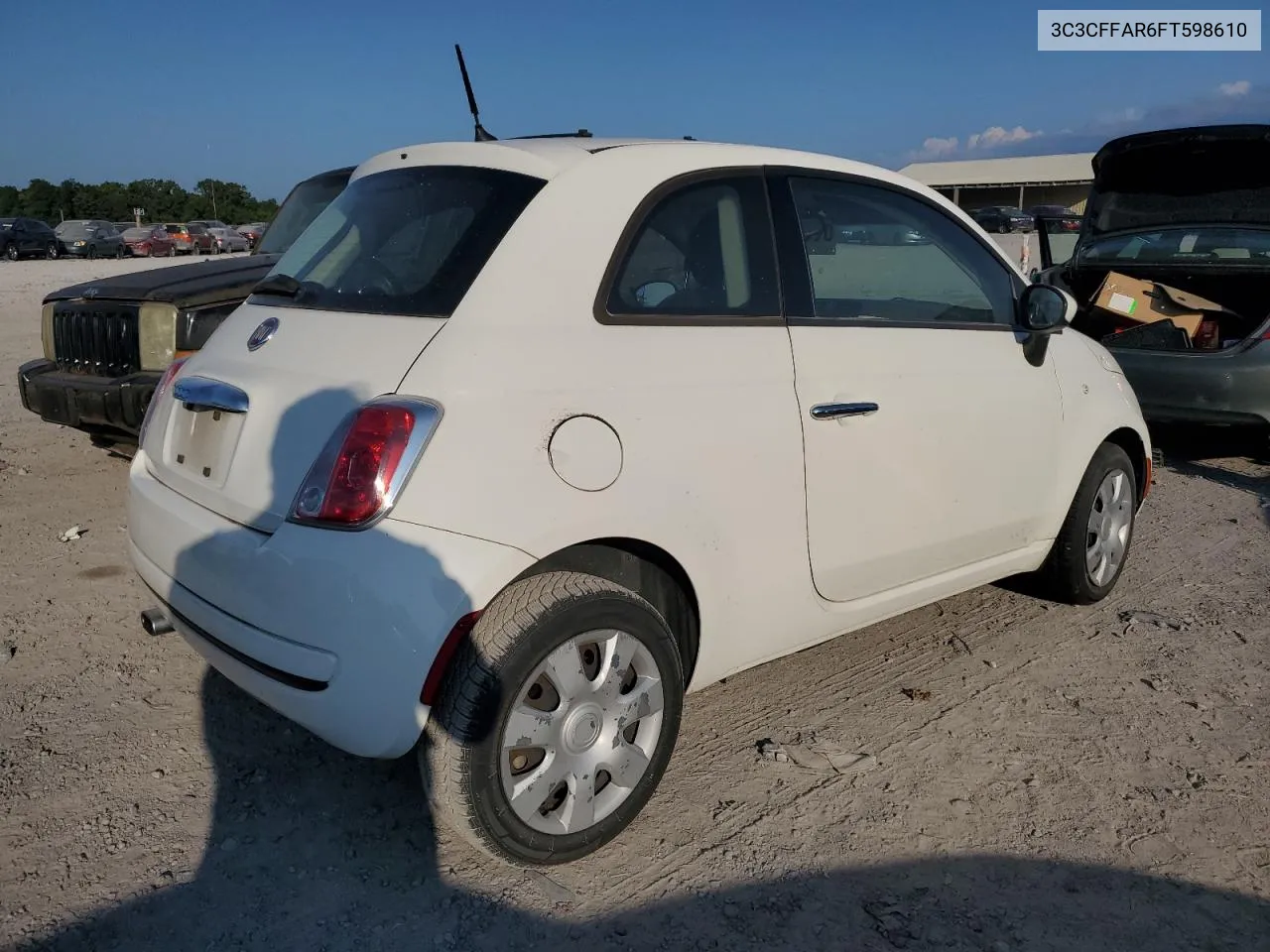 3C3CFFAR6FT598610 2015 Fiat 500 Pop