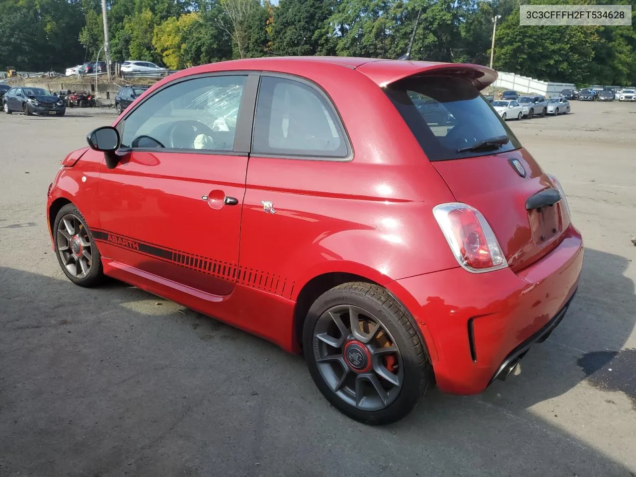 2015 Fiat 500 Abarth VIN: 3C3CFFFH2FT534628 Lot: 66596964