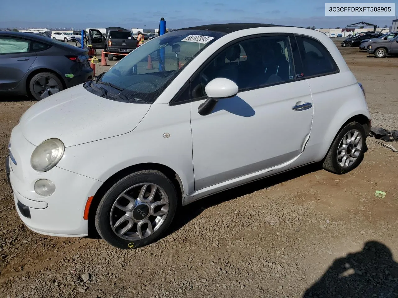 3C3CFFDRXFT508905 2015 Fiat 500 Pop