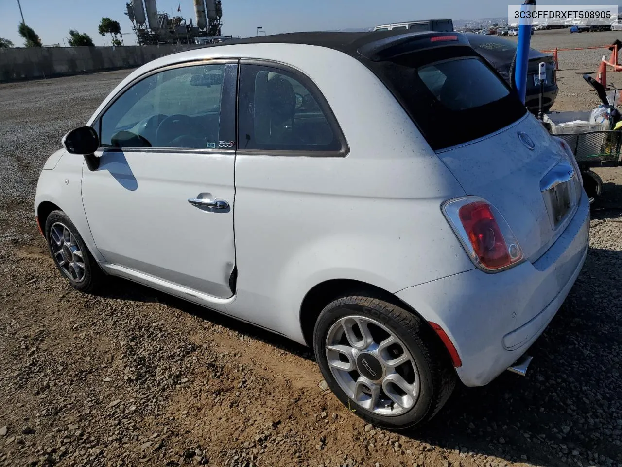 3C3CFFDRXFT508905 2015 Fiat 500 Pop