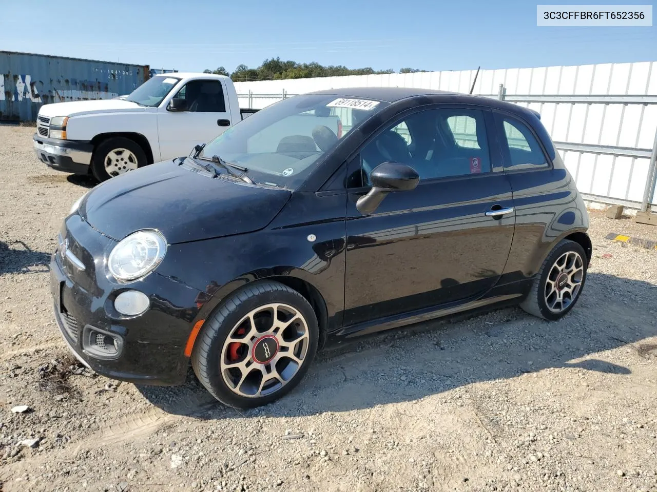 2015 Fiat 500 Sport VIN: 3C3CFFBR6FT652356 Lot: 69118514