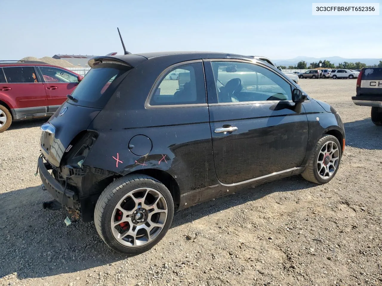 2015 Fiat 500 Sport VIN: 3C3CFFBR6FT652356 Lot: 69118514