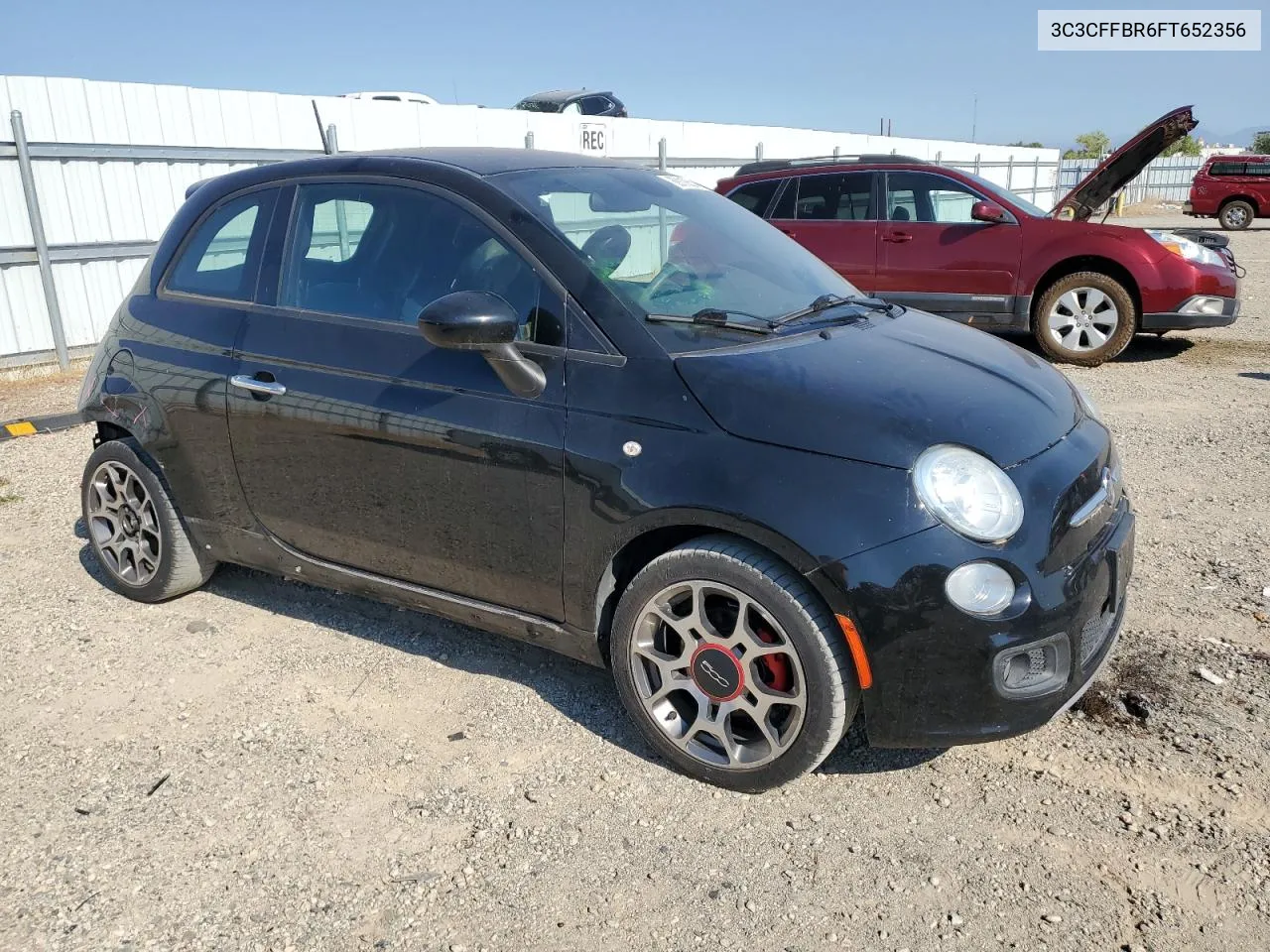 2015 Fiat 500 Sport VIN: 3C3CFFBR6FT652356 Lot: 69118514