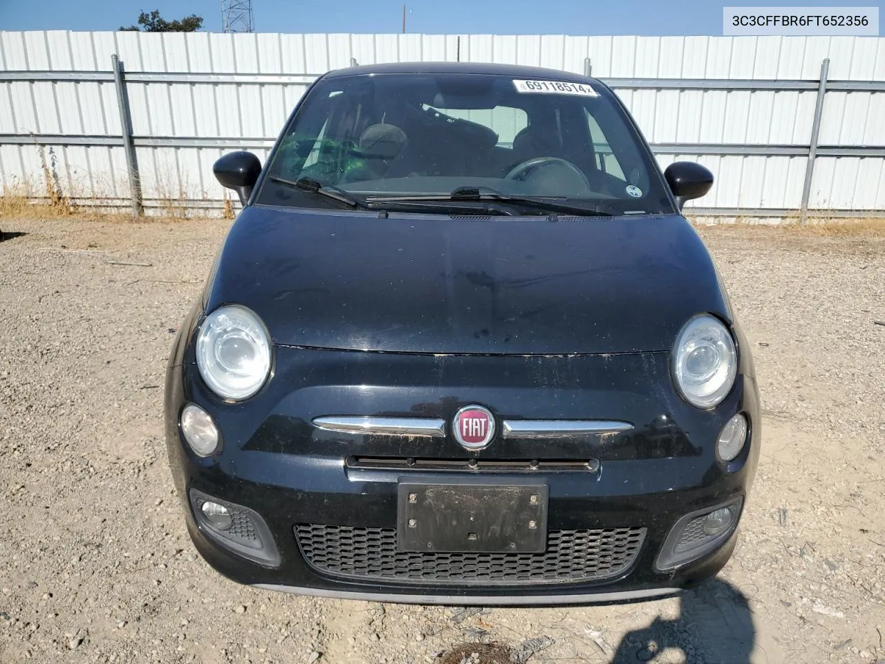 2015 Fiat 500 Sport VIN: 3C3CFFBR6FT652356 Lot: 69118514