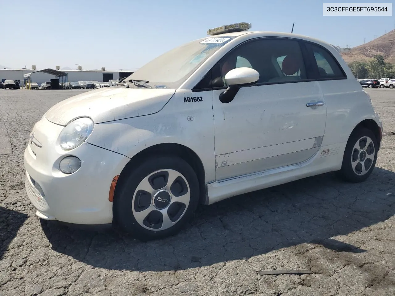 2015 Fiat 500 Electric VIN: 3C3CFFGE5FT695544 Lot: 69711404