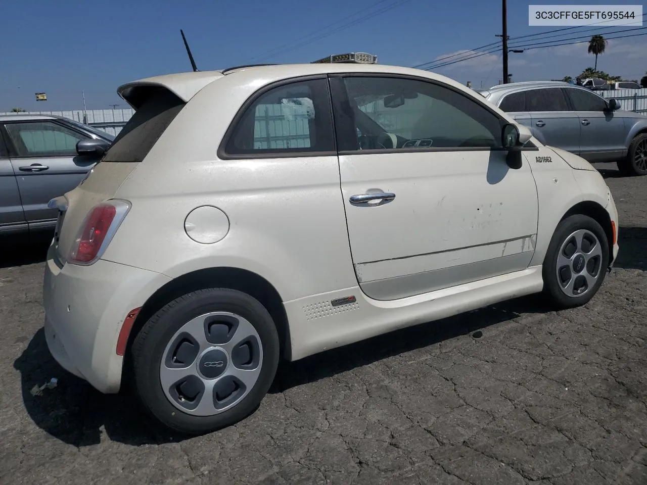 2015 Fiat 500 Electric VIN: 3C3CFFGE5FT695544 Lot: 69711404