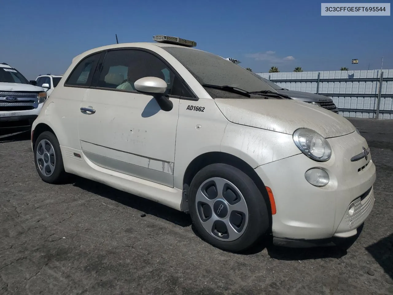 2015 Fiat 500 Electric VIN: 3C3CFFGE5FT695544 Lot: 69711404