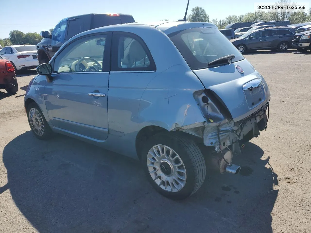 2015 Fiat 500 Lounge VIN: 3C3CFFCR9FT625568 Lot: 69890504