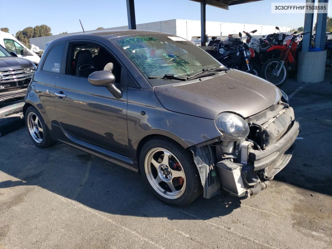 2015 Fiat 500 Abarth VIN: 3C3CFFFH9FT503585 Lot: 70258964