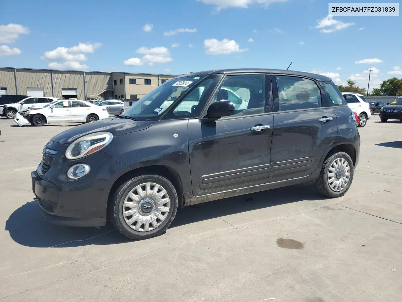 2015 Fiat 500L Pop VIN: ZFBCFAAH7FZ031839 Lot: 72050944