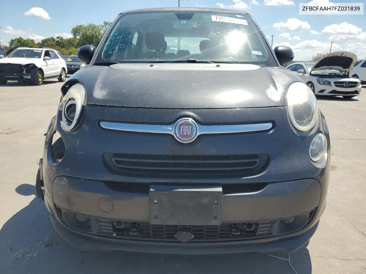 2015 Fiat 500L Pop VIN: ZFBCFAAH7FZ031839 Lot: 72050944