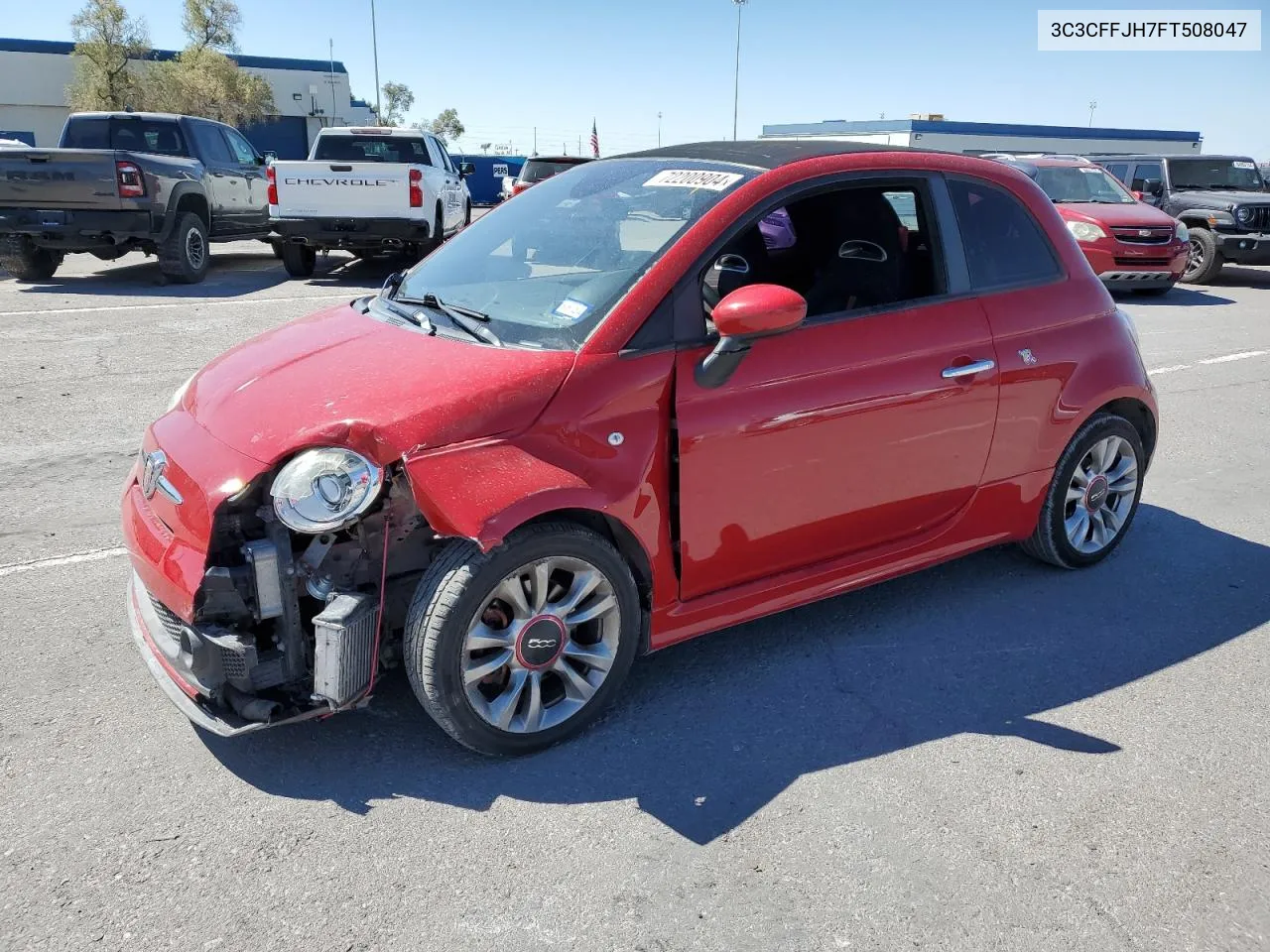 2015 Fiat 500 Abarth VIN: 3C3CFFJH7FT508047 Lot: 72200904