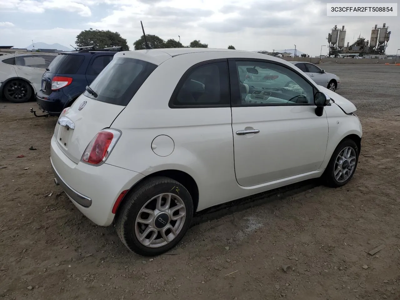 2015 Fiat 500 Pop VIN: 3C3CFFAR2FT508854 Lot: 72201934