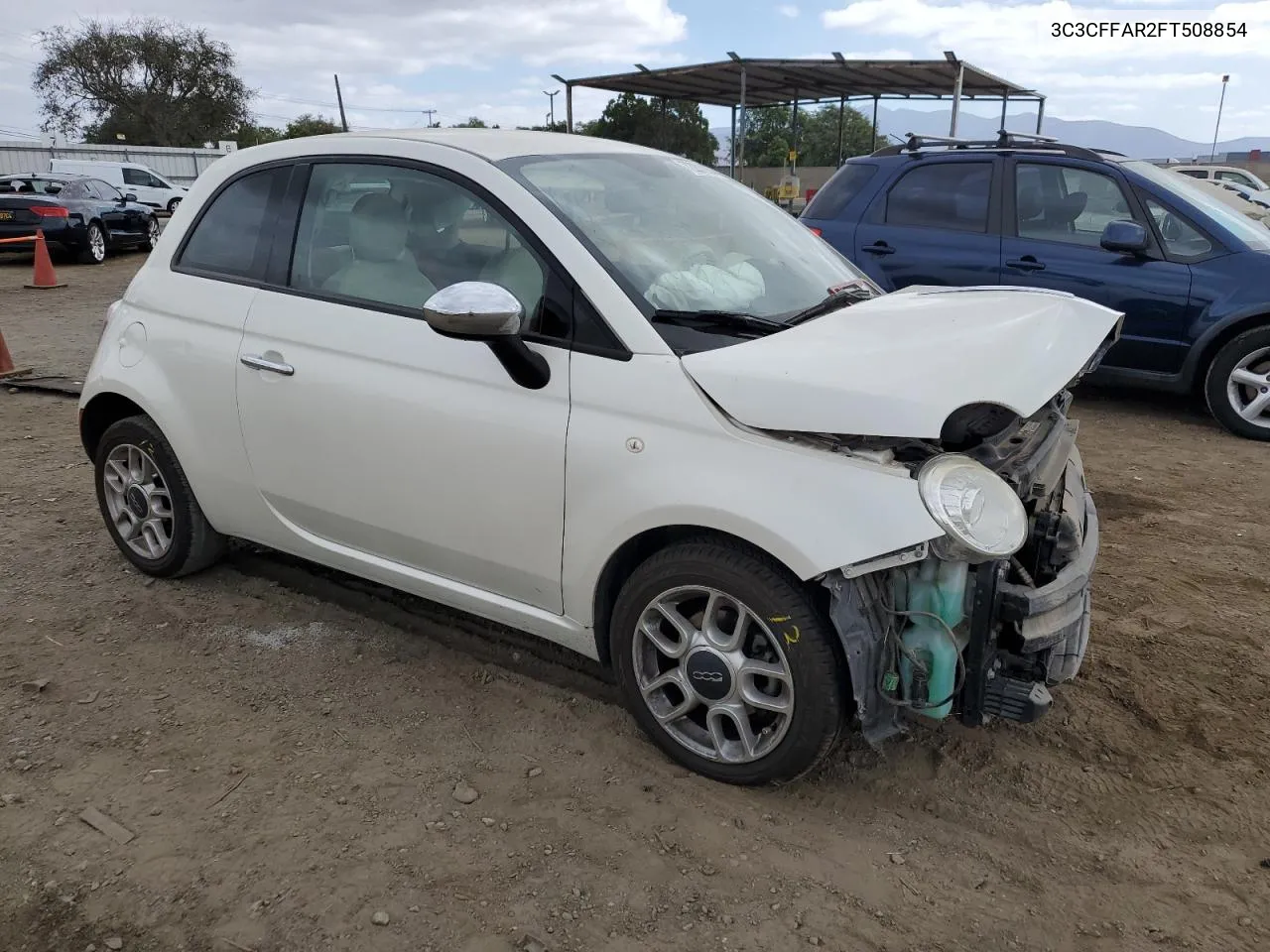 2015 Fiat 500 Pop VIN: 3C3CFFAR2FT508854 Lot: 72201934