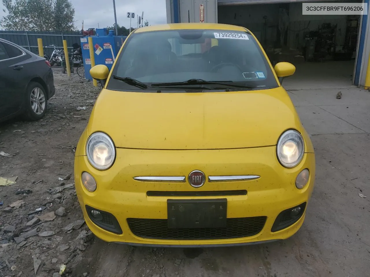 2015 Fiat 500 Sport VIN: 3C3CFFBR9FT696206 Lot: 73929254