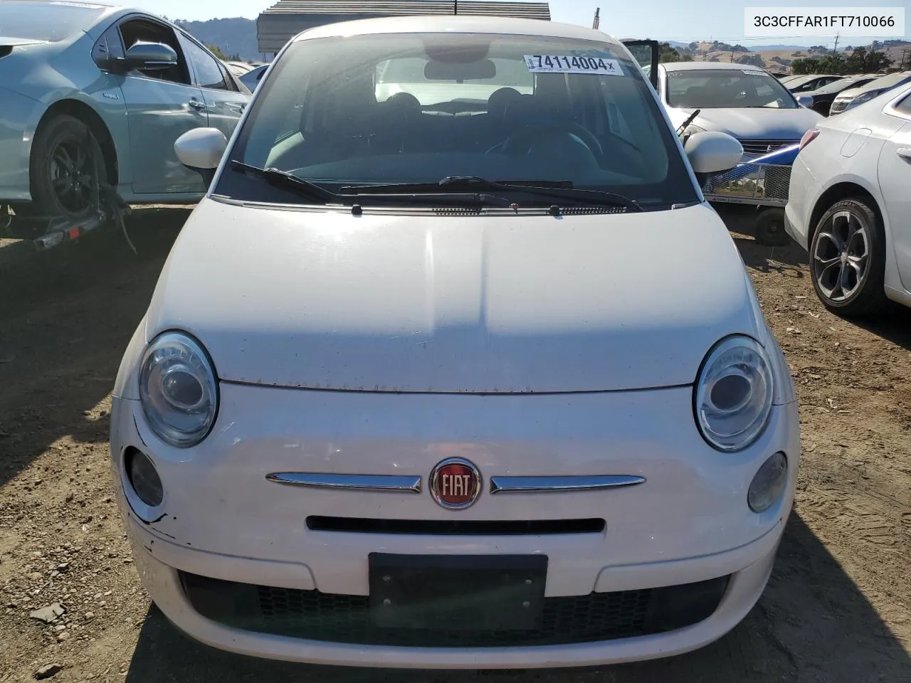 2015 Fiat 500 Pop VIN: 3C3CFFAR1FT710066 Lot: 74114004