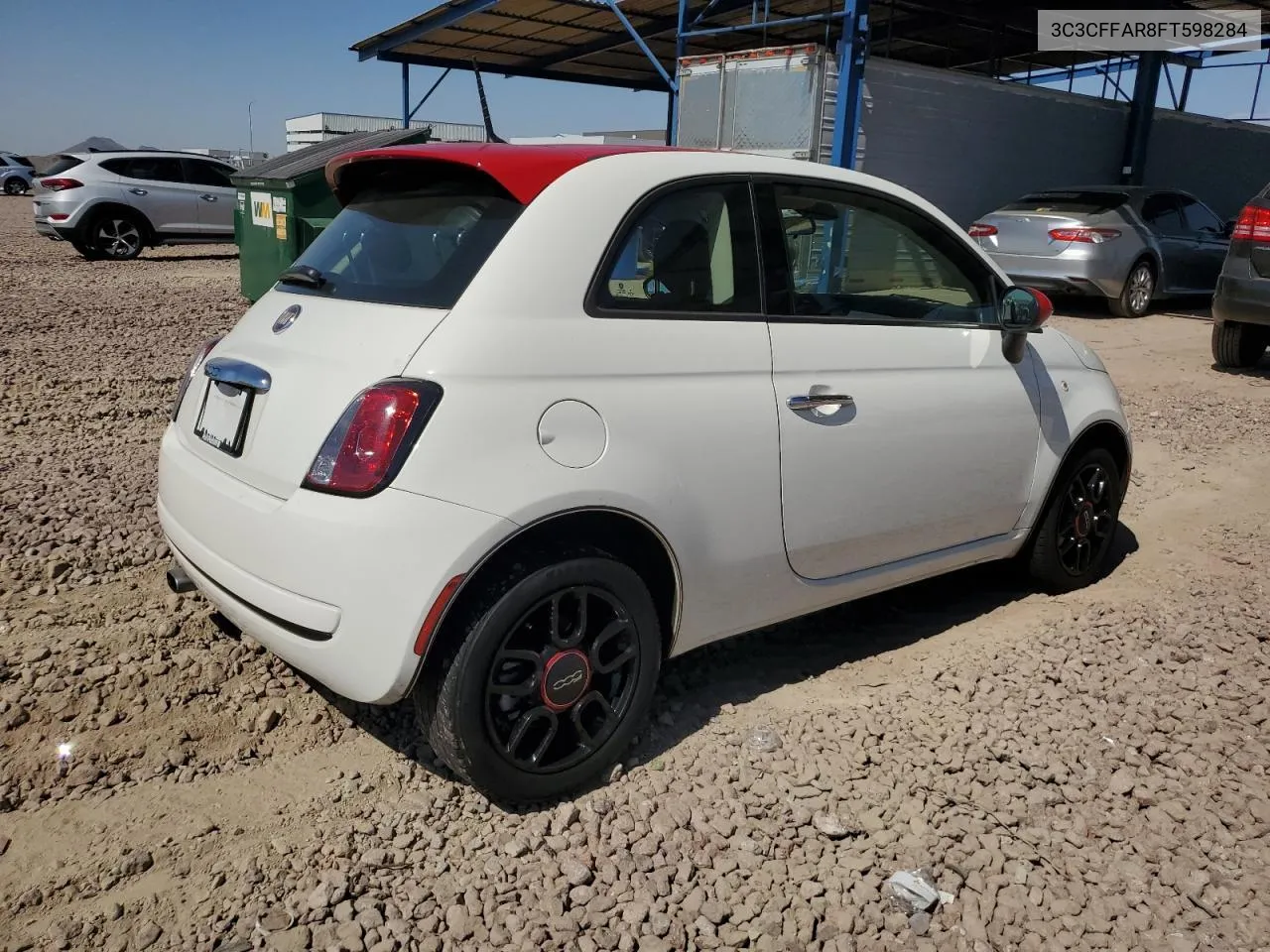 2015 Fiat 500 Pop VIN: 3C3CFFAR8FT598284 Lot: 74351604