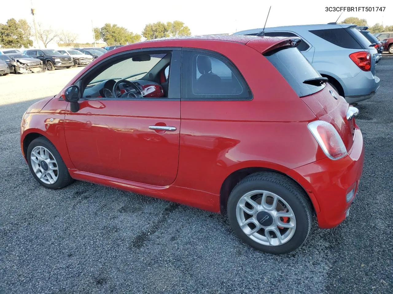 2015 Fiat 500 Sport VIN: 3C3CFFBR1FT501747 Lot: 75222414