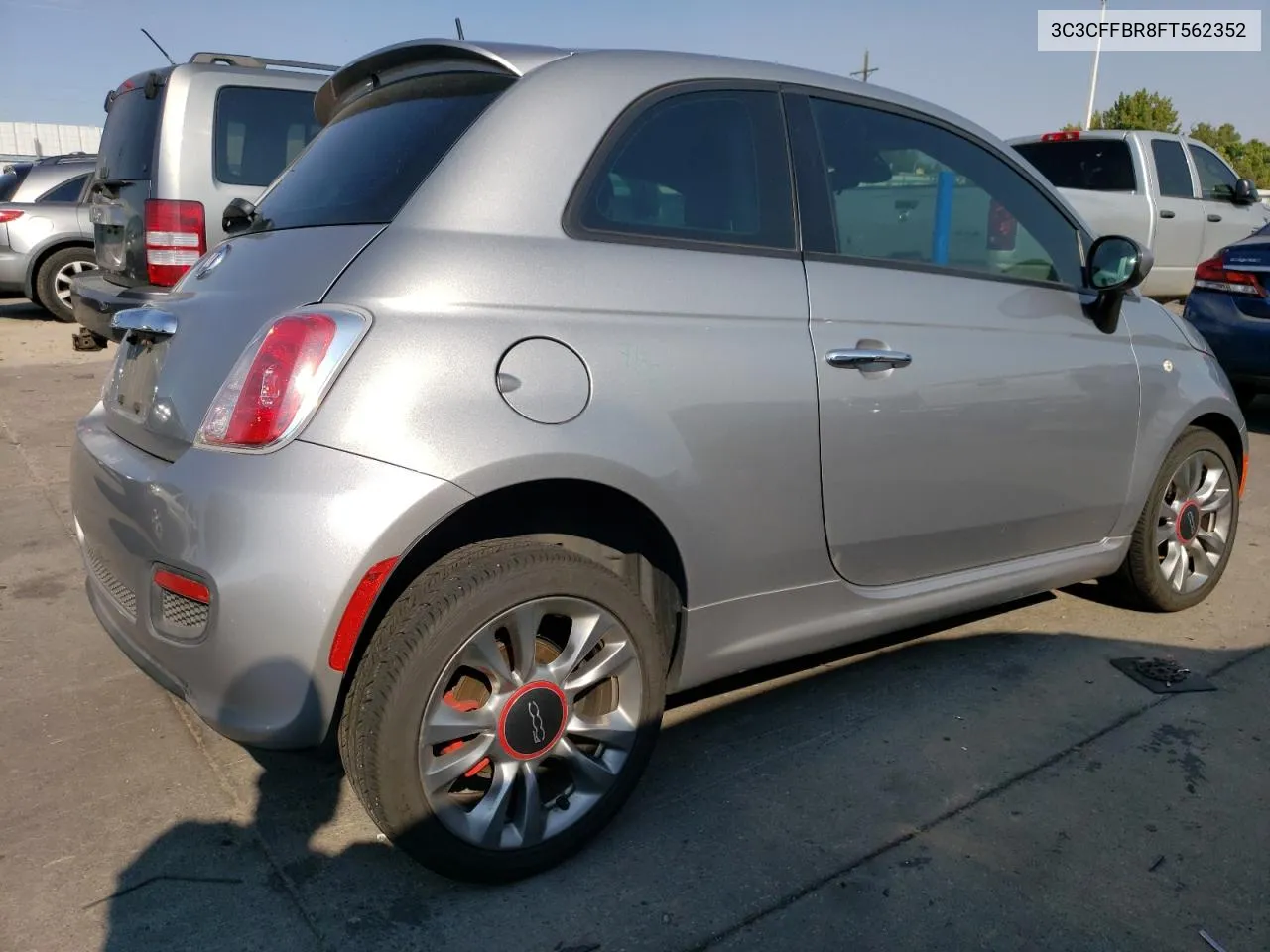 2015 Fiat 500 Sport VIN: 3C3CFFBR8FT562352 Lot: 75327554