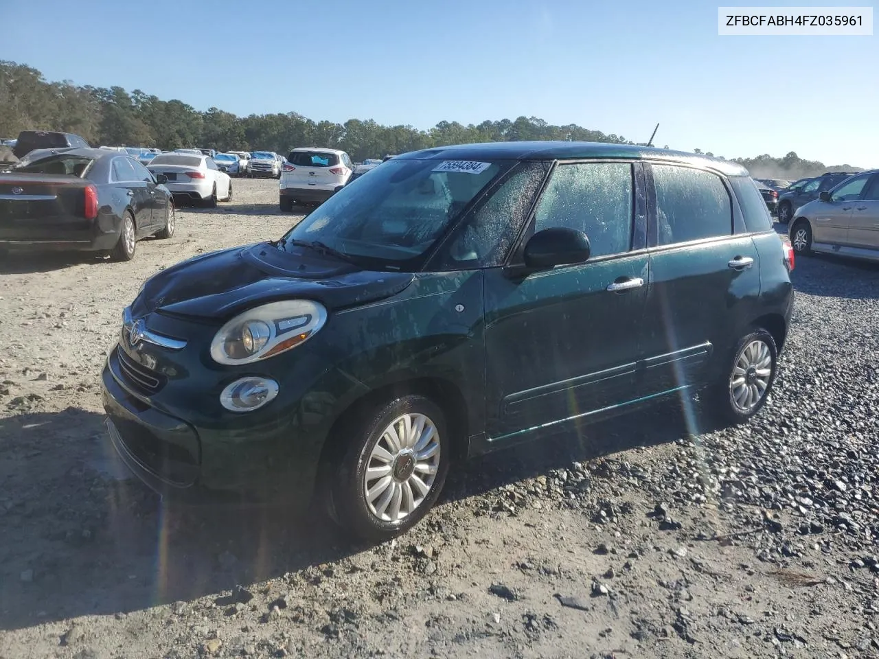 2015 Fiat 500L Easy VIN: ZFBCFABH4FZ035961 Lot: 75594384