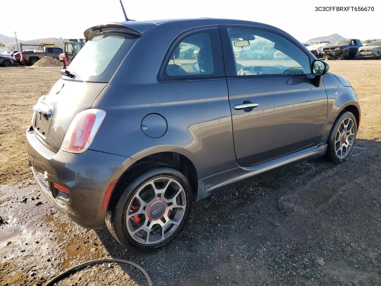 2015 Fiat 500 Sport VIN: 3C3CFFBRXFT656670 Lot: 76343004