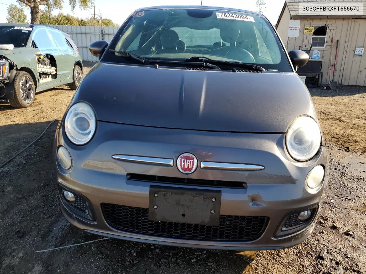 2015 Fiat 500 Sport VIN: 3C3CFFBRXFT656670 Lot: 76343004