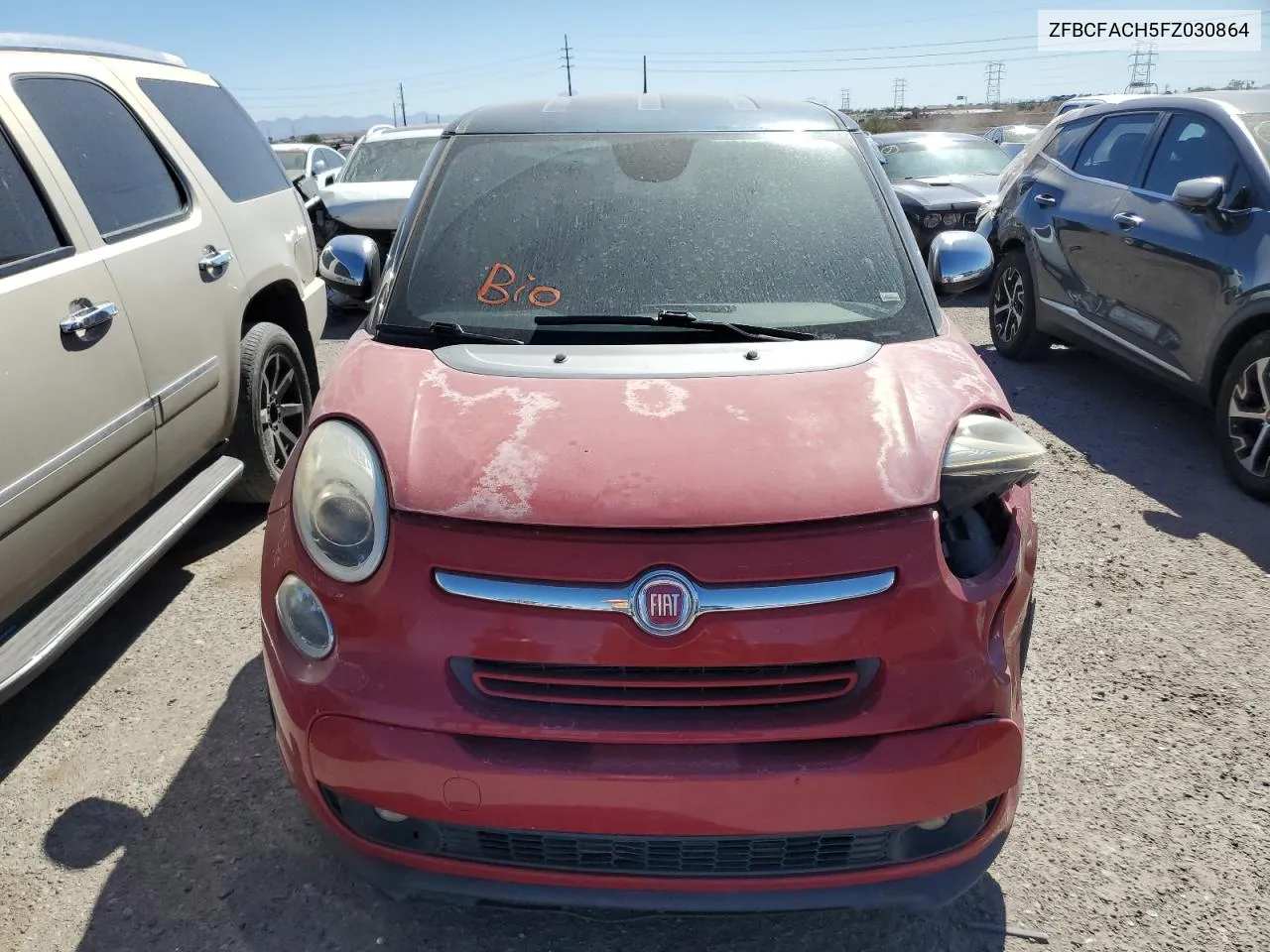 2015 Fiat 500L Lounge VIN: ZFBCFACH5FZ030864 Lot: 76831154