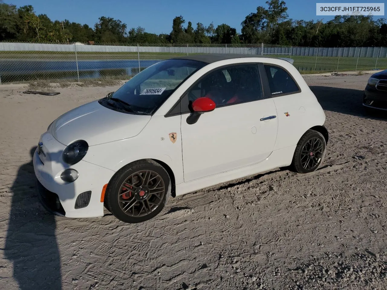 2015 Fiat 500 Abarth VIN: 3C3CFFJH1FT725965 Lot: 76895934