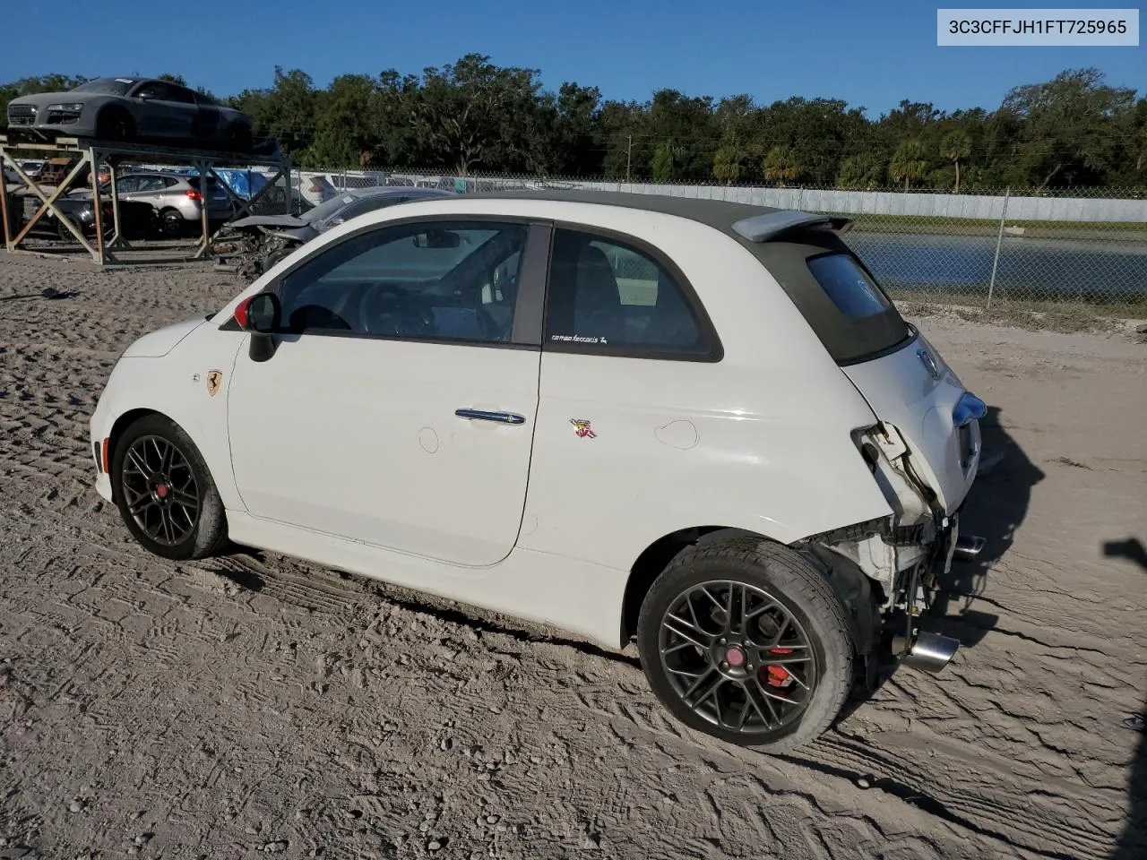 2015 Fiat 500 Abarth VIN: 3C3CFFJH1FT725965 Lot: 76895934