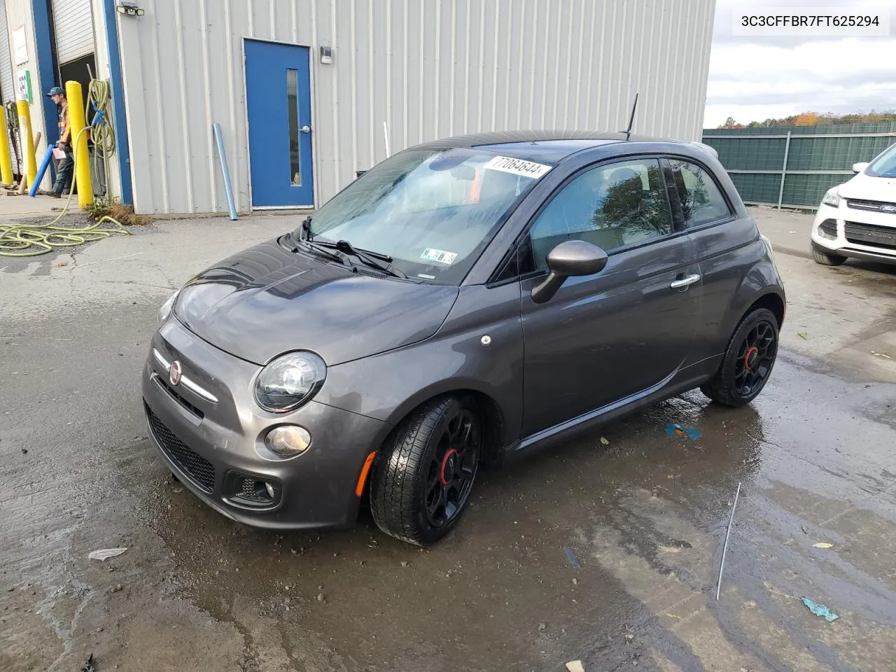 2015 Fiat 500 Sport VIN: 3C3CFFBR7FT625294 Lot: 77064644