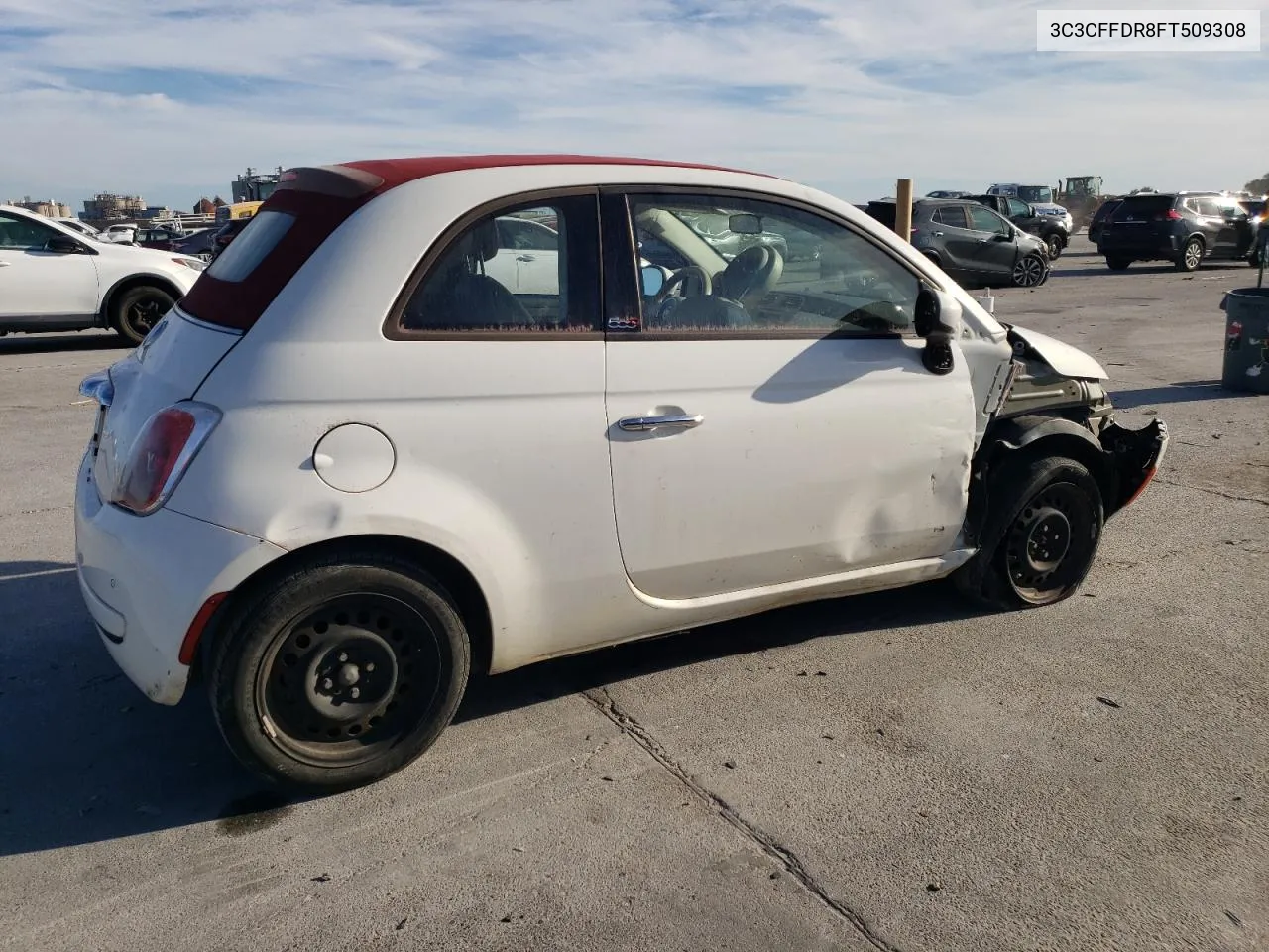 2015 Fiat 500 Pop VIN: 3C3CFFDR8FT509308 Lot: 77215464