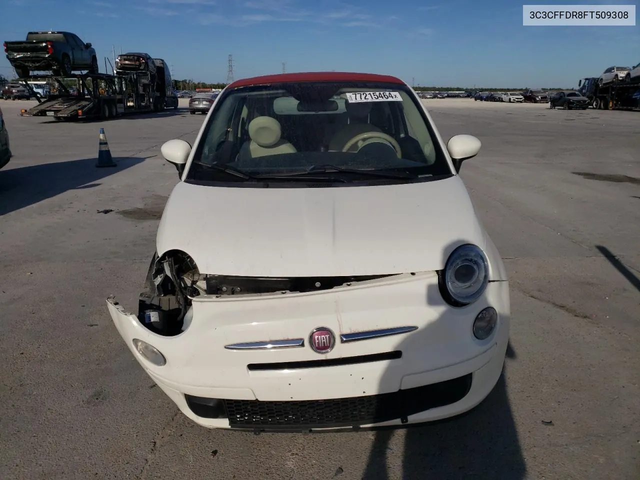 2015 Fiat 500 Pop VIN: 3C3CFFDR8FT509308 Lot: 77215464