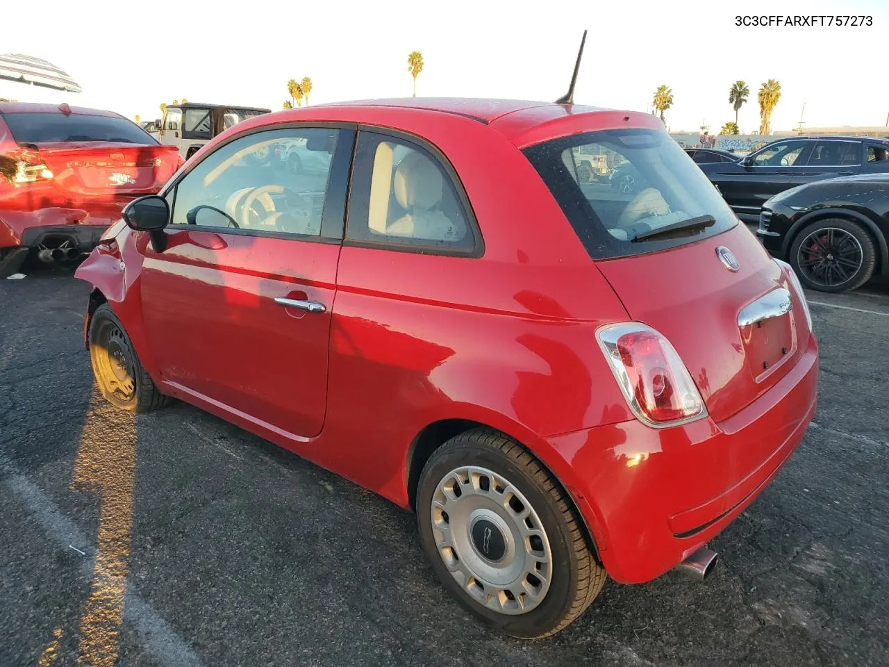 2015 Fiat 500 Pop VIN: 3C3CFFARXFT757273 Lot: 77619164