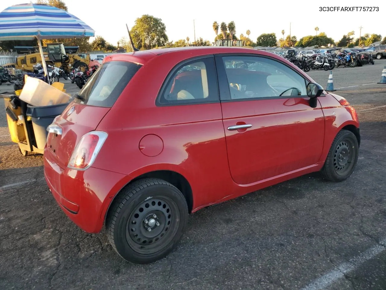 2015 Fiat 500 Pop VIN: 3C3CFFARXFT757273 Lot: 77619164