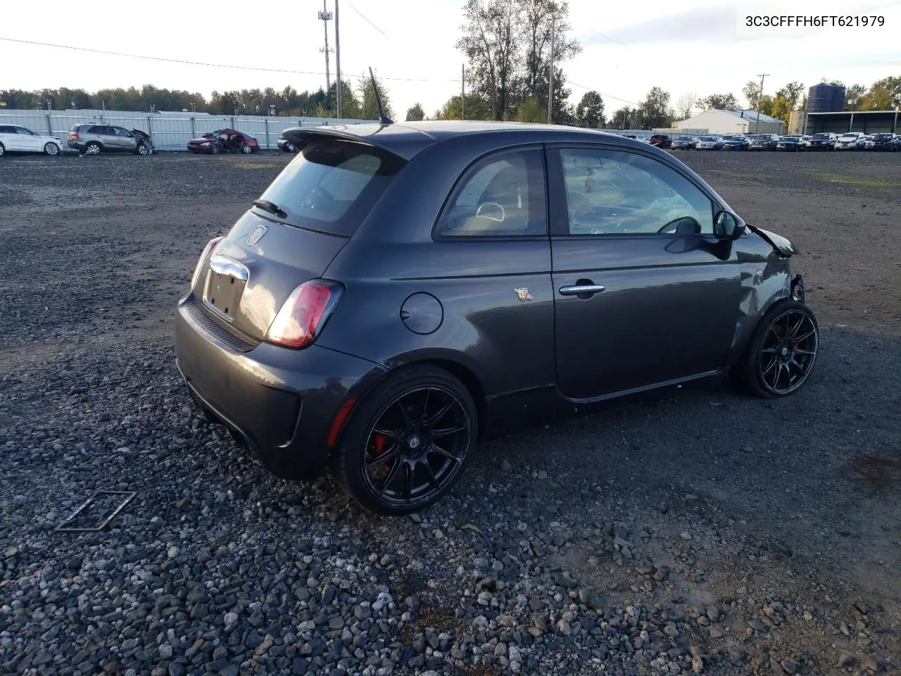 2015 Fiat 500 Abarth VIN: 3C3CFFFH6FT621979 Lot: 77711594