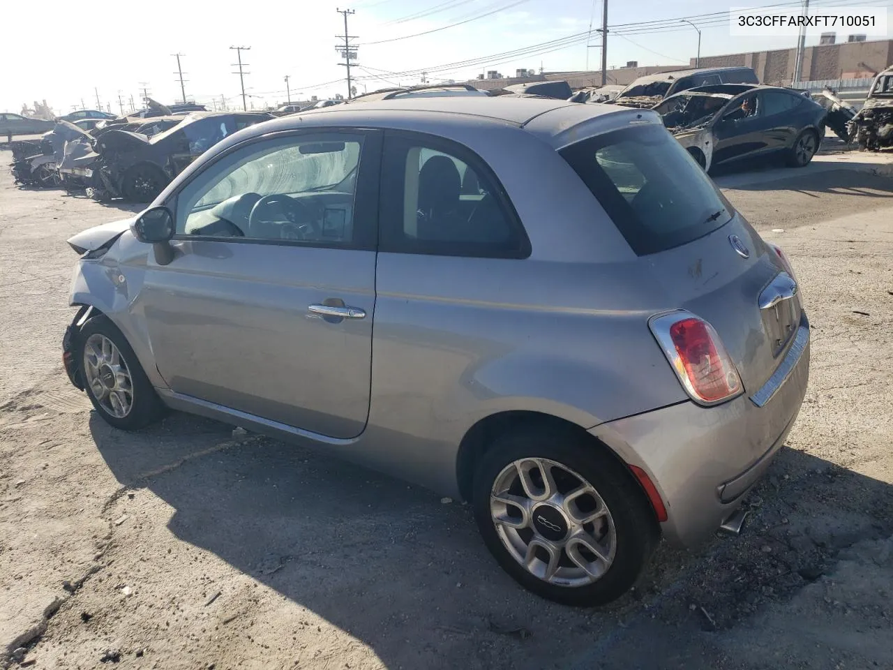 2015 Fiat 500 Pop VIN: 3C3CFFARXFT710051 Lot: 77758474