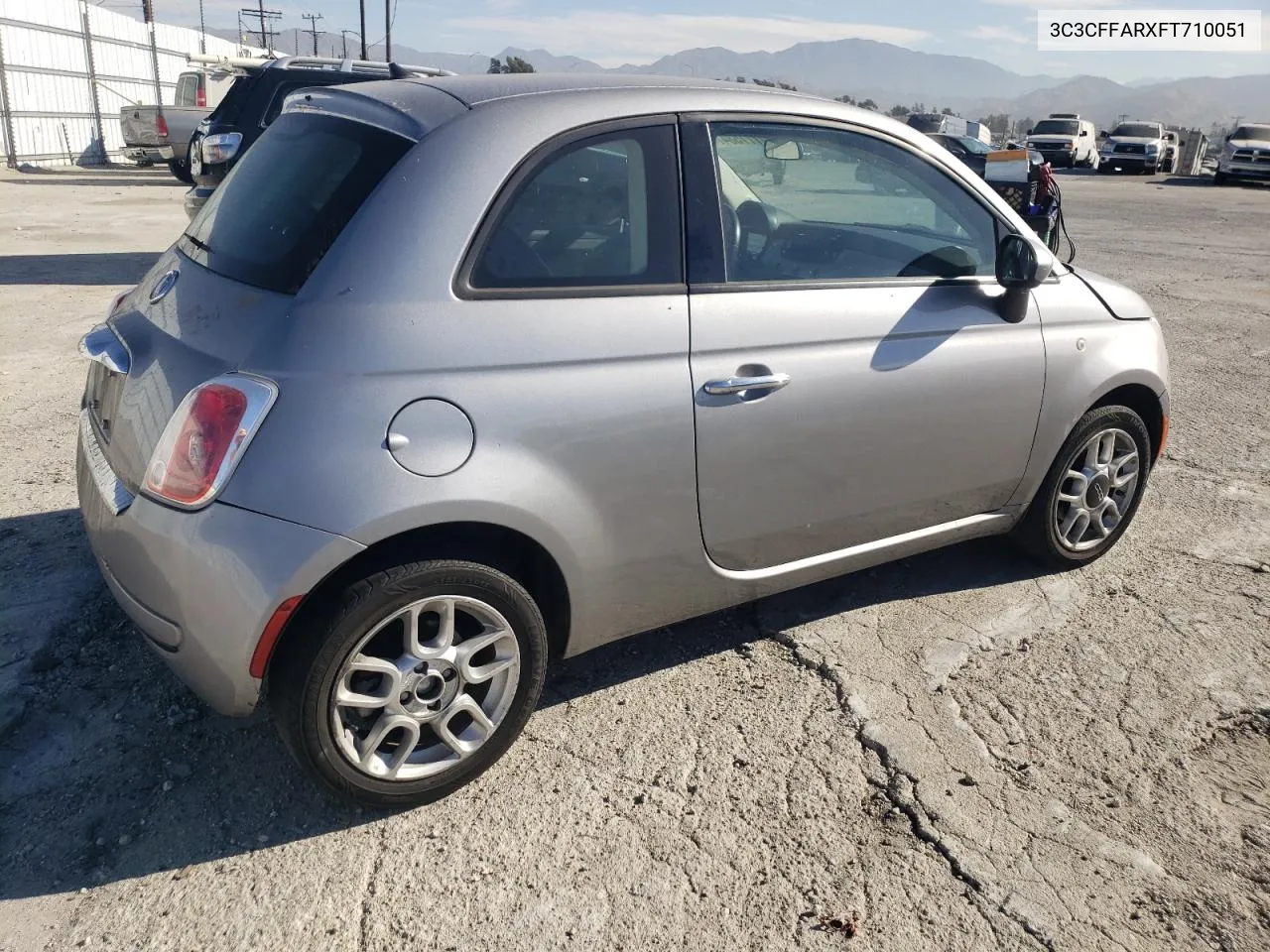 2015 Fiat 500 Pop VIN: 3C3CFFARXFT710051 Lot: 77758474