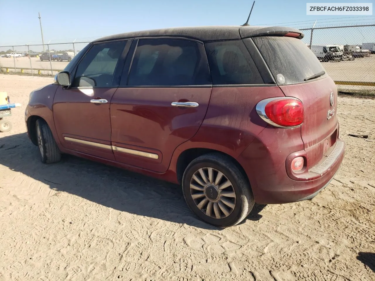 2015 Fiat 500L Lounge VIN: ZFBCFACH6FZ033398 Lot: 77767254