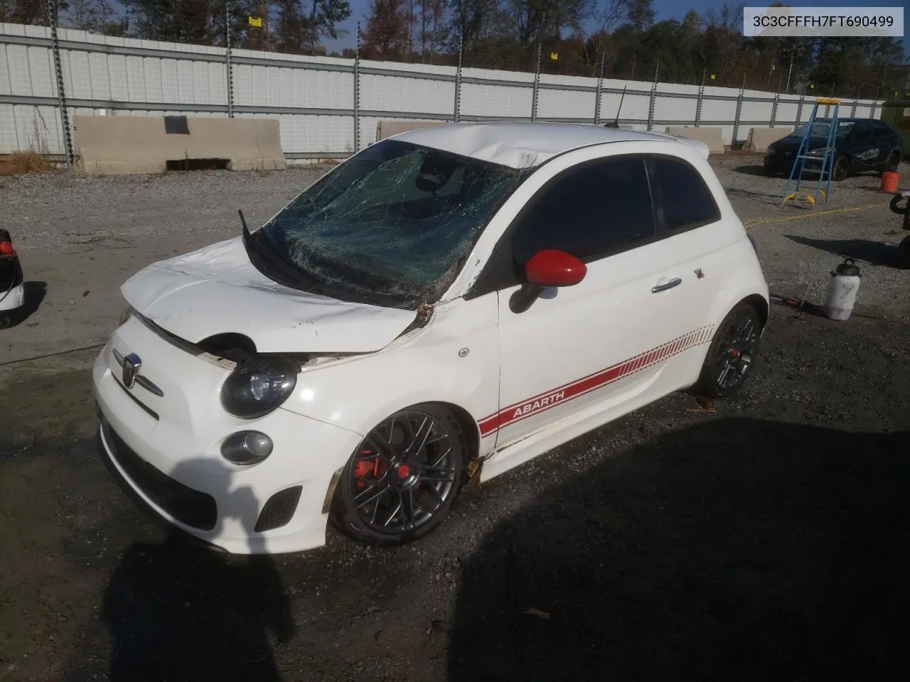 2015 Fiat 500 Abarth VIN: 3C3CFFFH7FT690499 Lot: 78094374