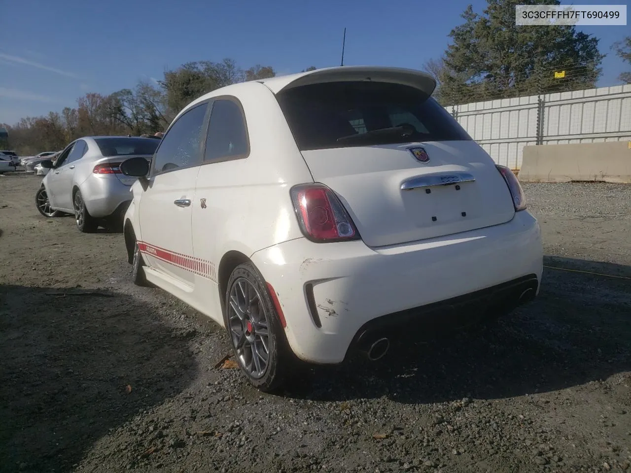 2015 Fiat 500 Abarth VIN: 3C3CFFFH7FT690499 Lot: 78094374