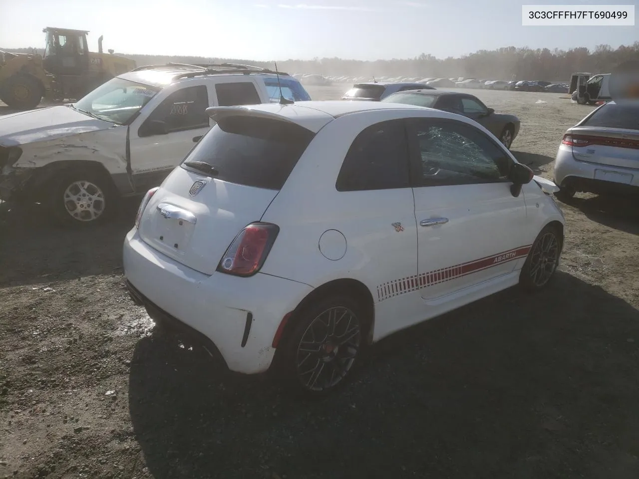 2015 Fiat 500 Abarth VIN: 3C3CFFFH7FT690499 Lot: 78094374