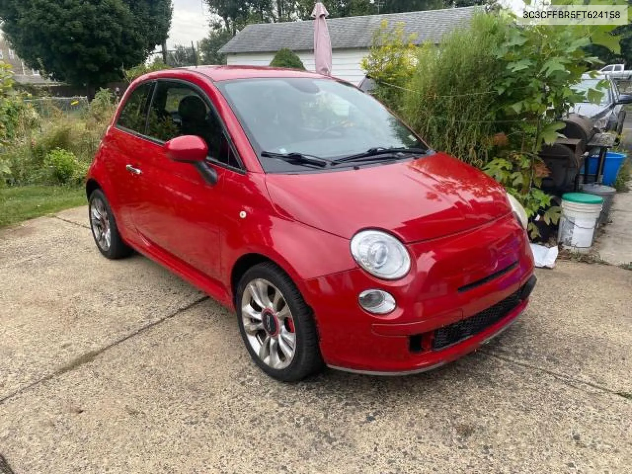 2015 Fiat 500 Sport VIN: 3C3CFFBR5FT624158 Lot: 78296474