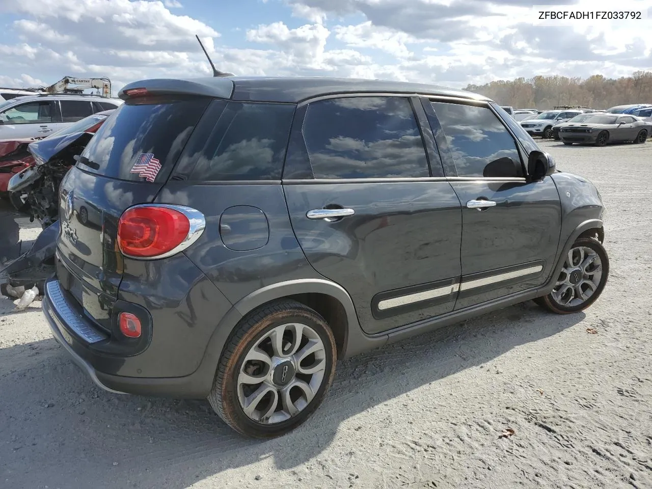 2015 Fiat 500L Trekking VIN: ZFBCFADH1FZ033792 Lot: 78864304