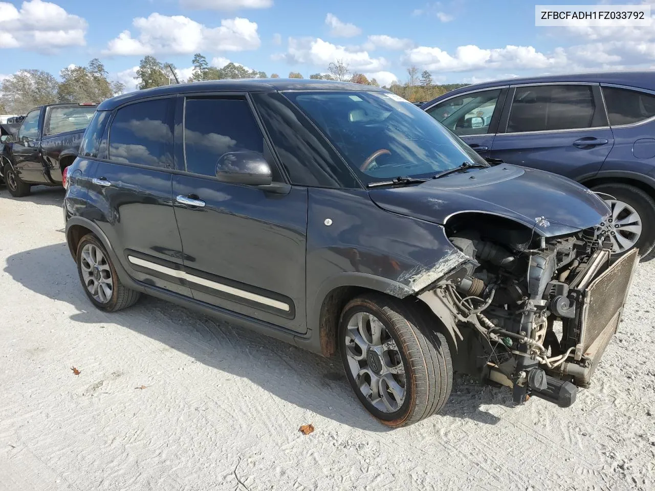 2015 Fiat 500L Trekking VIN: ZFBCFADH1FZ033792 Lot: 78864304