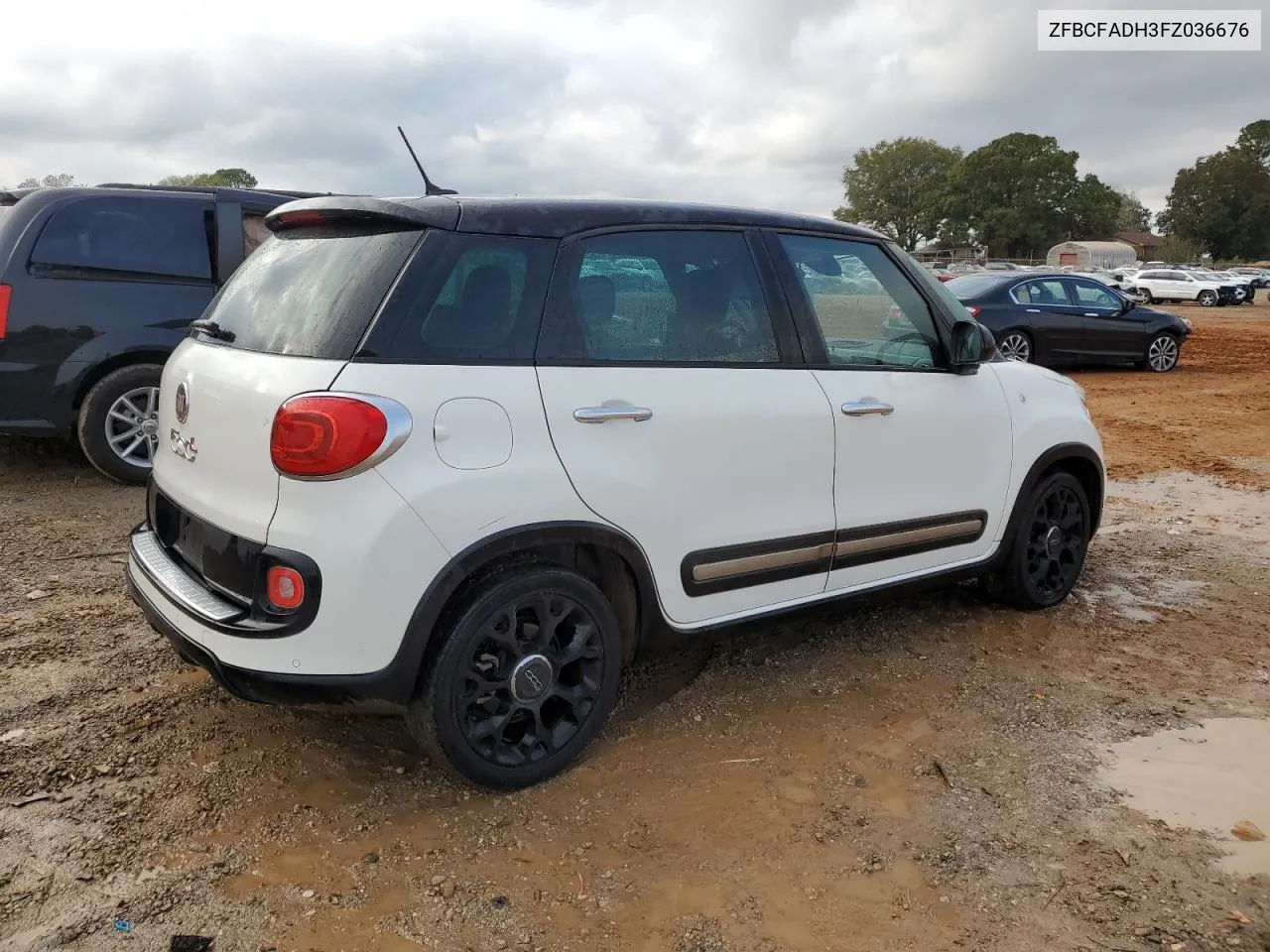 2015 Fiat 500L Trekking VIN: ZFBCFADH3FZ036676 Lot: 78944674