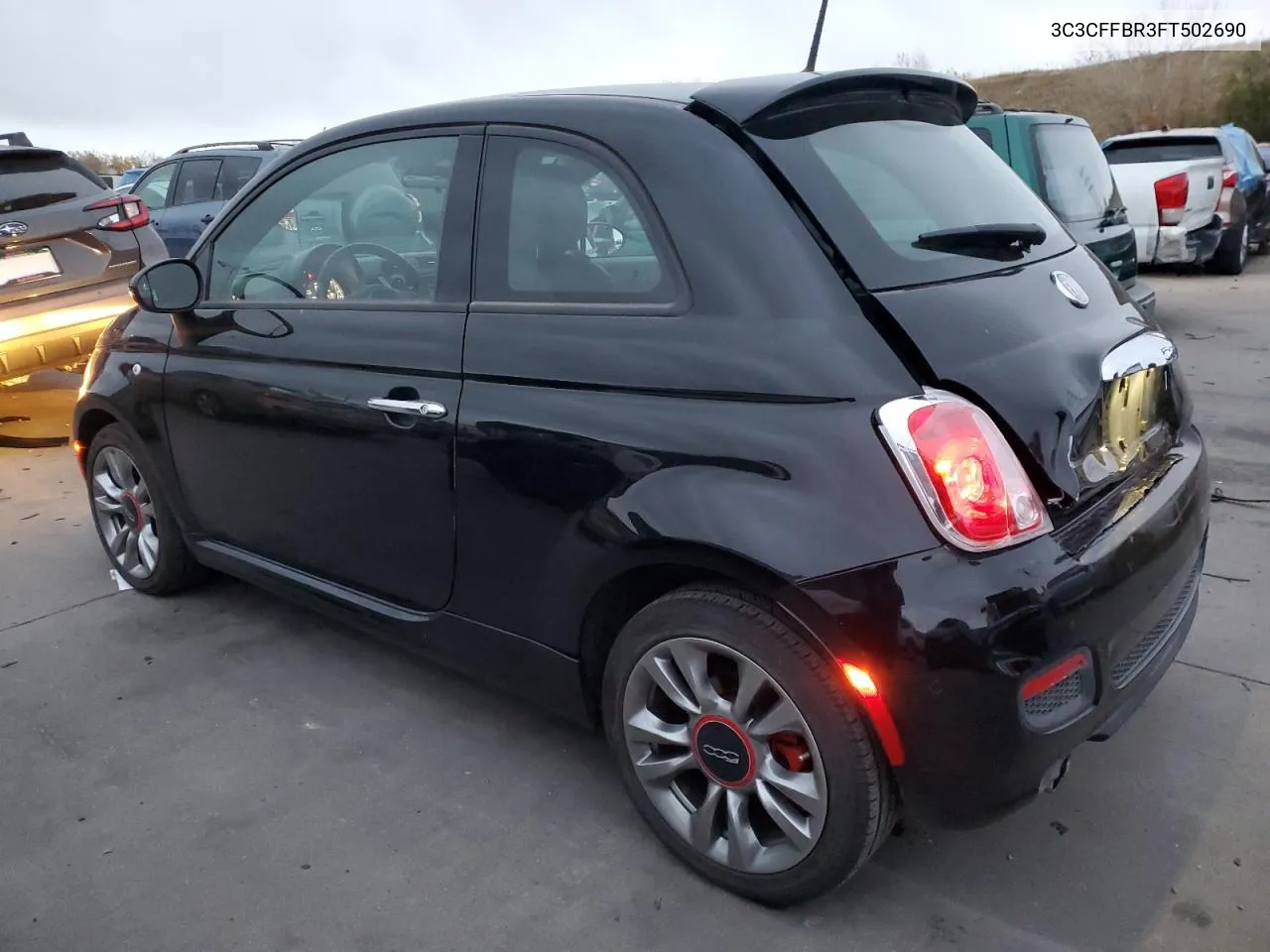 2015 Fiat 500 Sport VIN: 3C3CFFBR3FT502690 Lot: 79188734