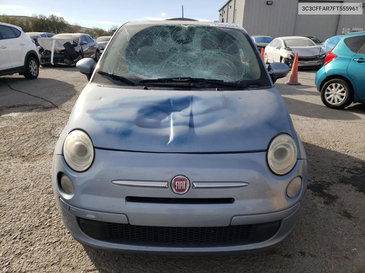 2015 Fiat 500 Pop VIN: 3C3CFFAR7FT555961 Lot: 79455484