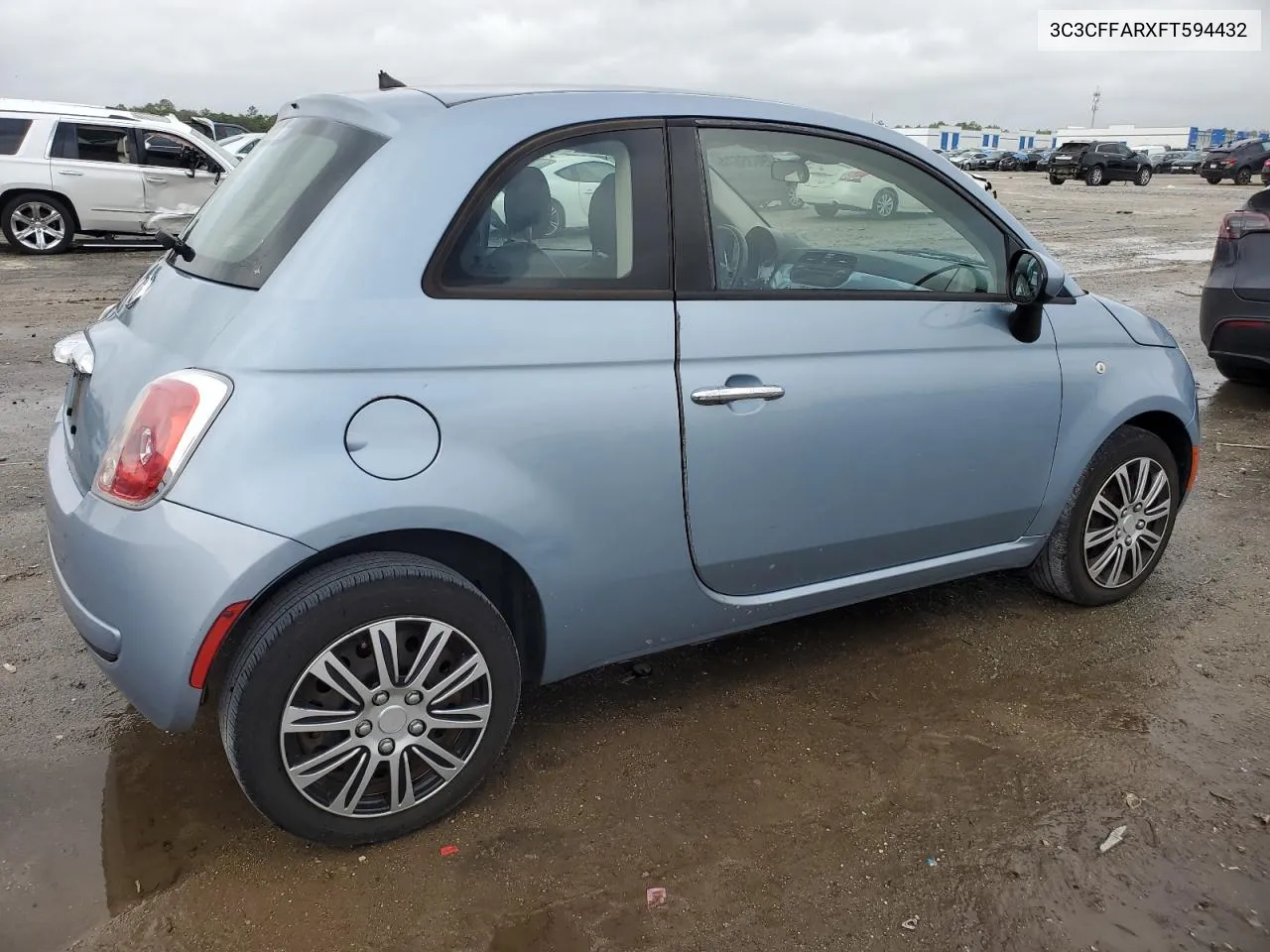 2015 Fiat 500 Pop VIN: 3C3CFFARXFT594432 Lot: 79635674